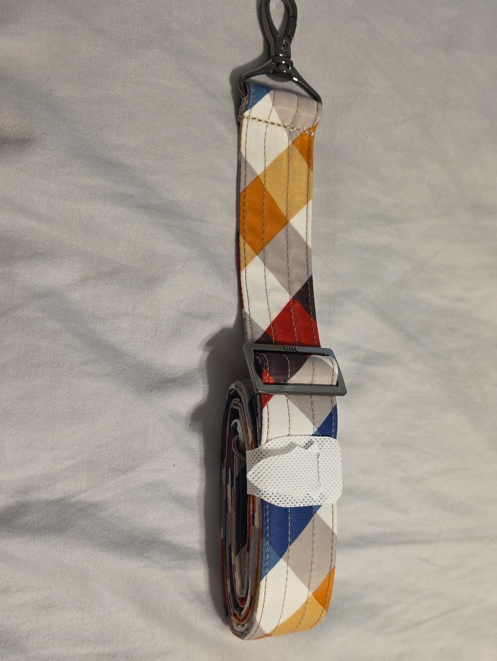 Lug Multicolor Diamond-Pattern Adjustable Crossbody Strap